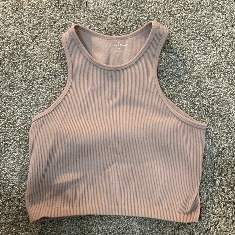 Women’s Pink Crop Tang-top